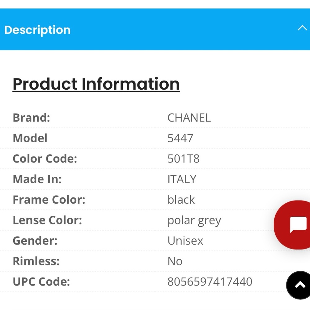 Chanel Black Polarized Square Sunglasses - Picture 11 of 11